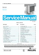 Предварительный просмотр 1 страницы Philips 107T7 Service Manual