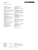 Preview for 3 page of Philips 1080i Specification Sheet