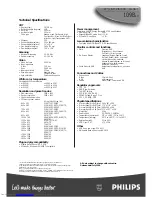 Preview for 2 page of Philips 109B10 Specifications