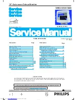 Philips 109B20/00 Service Manual предпросмотр