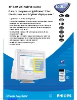 Preview for 1 page of Philips 109B40 Technical Specifications