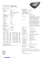 Preview for 2 page of Philips 109B5 Specifications