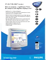 Preview for 1 page of Philips 109S40 Technical Specifications