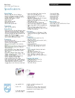 Preview for 3 page of Philips 10FF2CME Specifications