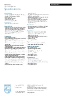 Preview for 3 page of Philips 10FF3CMI Specifications