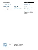 Preview for 2 page of Philips 12498ECO Specifications