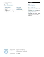 Preview for 2 page of Philips 12814ECO Specification Sheet