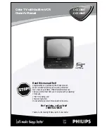 Предварительный просмотр 1 страницы Philips 13-COMBINATION TV-VCR CCC133AT99 Owner'S Manual