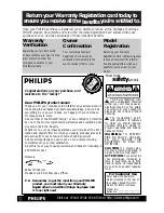 Preview for 2 page of Philips 13 IN TV-VCR COMBI CCC130AT Owner'S Manual