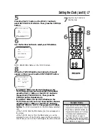 Preview for 17 page of Philips 13 IN TV-VCR COMBI CCC130AT Owner'S Manual