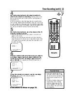 Preview for 33 page of Philips 13 IN TV-VCR COMBI CCC130AT Owner'S Manual