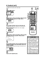 Preview for 44 page of Philips 13 IN TV-VCR COMBI CCC130AT Owner'S Manual