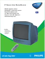 Preview for 1 page of Philips 13PR11M Specifications