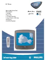 Preview for 1 page of Philips 14 PT 1347 Specifications