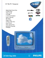 Preview for 1 page of Philips 14 PT 1686B Specifications