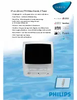 Preview for 1 page of Philips 14 PV 375 Specifications