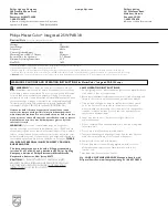 Предварительный просмотр 2 страницы Philips 14477-4 Operating Instructions