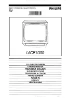 Предварительный просмотр 1 страницы Philips 14CE1000 User Manual