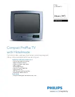 Philips 14HT3154N Specification Sheet preview