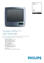 Preview for 1 page of Philips 14HT3154N Specifications