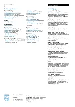 Предварительный просмотр 2 страницы Philips 14HT3304 Specification Sheet