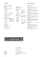 Preview for 2 page of Philips 14PT1356 Specifications