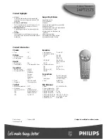 Preview for 2 page of Philips 14PT1573 Specifications