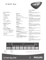 Preview for 2 page of Philips 14PT1686P Specification Sheet