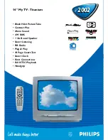 Philips 14PT2002 Specifications предпросмотр