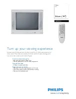 Preview for 1 page of Philips 14PT2115 Specification Sheet