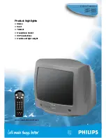 Philips 14PT2663 Specification Sheet предпросмотр