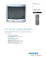 Philips 14PT3005 Specification Sheet preview