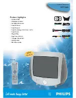 Preview for 1 page of Philips 14PT3685 Specification Sheet