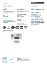 Preview for 2 page of Philips 14PT6007 Specifications