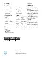 Preview for 2 page of Philips 14PT6107/58N Specifications