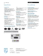 Preview for 2 page of Philips 14PT6107 - annexe 1 (Italian) Specifiche