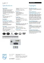 Предварительный просмотр 2 страницы Philips 14PT6107S Specification Sheet