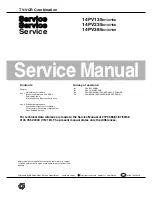 Preview for 1 page of Philips 14PV101 Service Manual