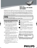 Preview for 1 page of Philips 14PV101 User Manual