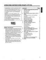 Preview for 3 page of Philips 14PV163 Operating Instructions Manual