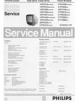 Preview for 1 page of Philips 14PV210 Service Manual