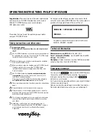 Предварительный просмотр 4 страницы Philips 14PV325 User Manual