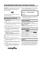 Preview for 4 page of Philips 14PV340 User Manual