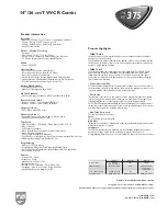 Preview for 2 page of Philips 14PV375 Specifications