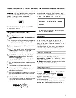 Предварительный просмотр 4 страницы Philips 14PV400 User Manual