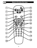 Preview for 12 page of Philips 14RF50S/71 Directions For Use Manual