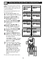 Preview for 19 page of Philips 14RF50S/71 Directions For Use Manual