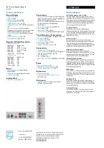 Preview for 2 page of Philips 15-LCD FLAT TV CRYSTAL CLEAR III 15PF8946 Specifications