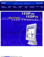 Предварительный просмотр 1 страницы Philips 150B2 Electronic User'S Manual