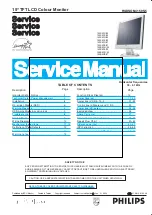 Предварительный просмотр 1 страницы Philips 150B5CB/27 Service Manual